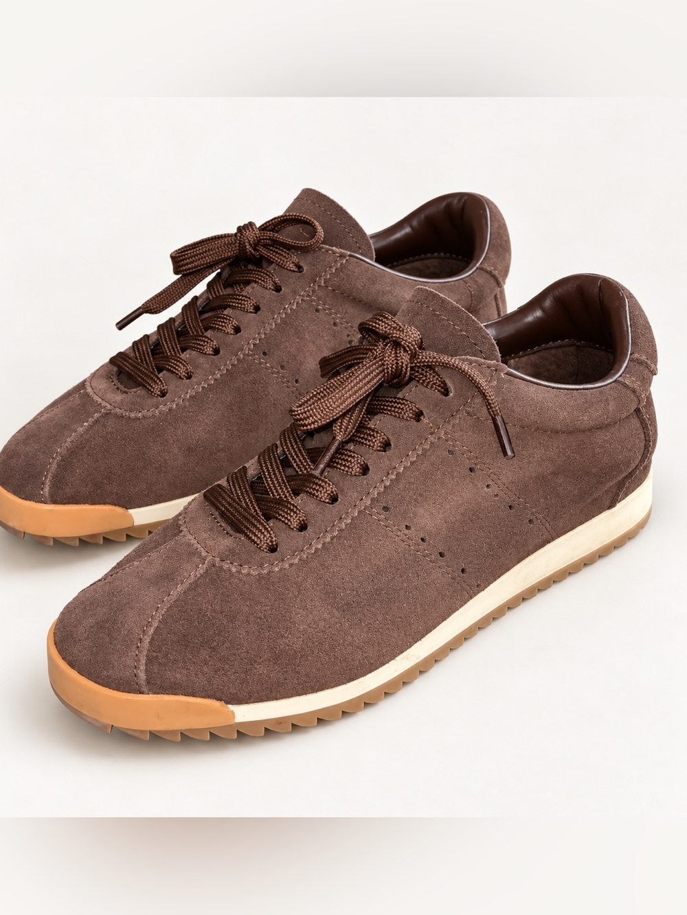 Steve Madden Mirage Brown Suede Leather Sneakers Women’s 7.5